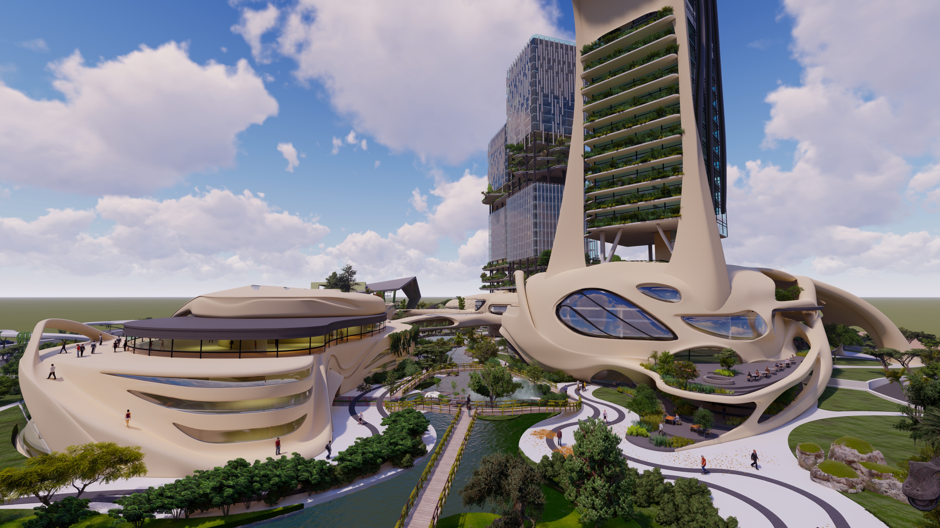 Cultural Forest Dinosaur Mixed use center-0