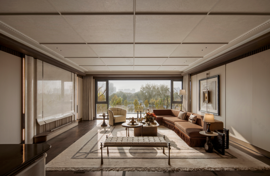 郑州招商・揽阅143户型样板间丨中国河南丨软装设计为元禾大千,未提及硬装设计方-12