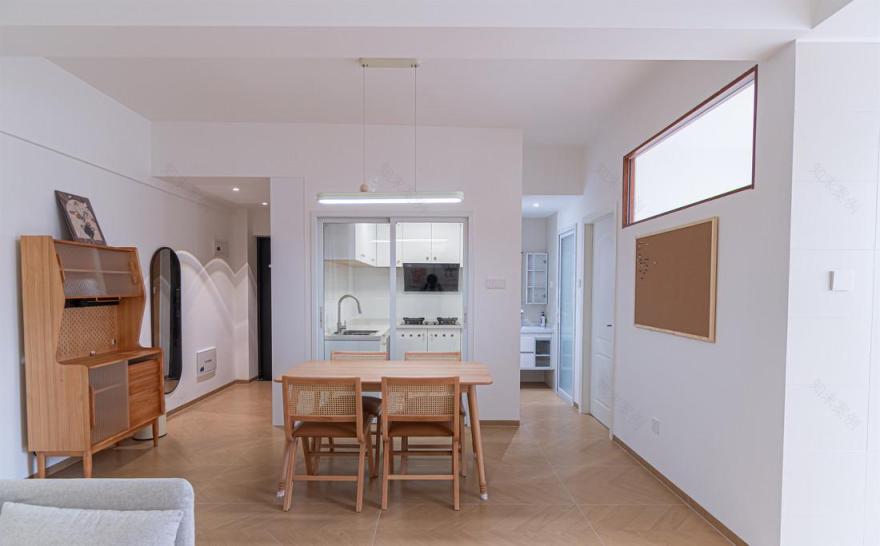 72㎡原木风二居室室内改造-24