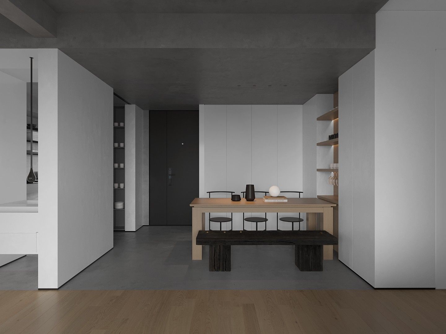 现代灰白空间设计-5