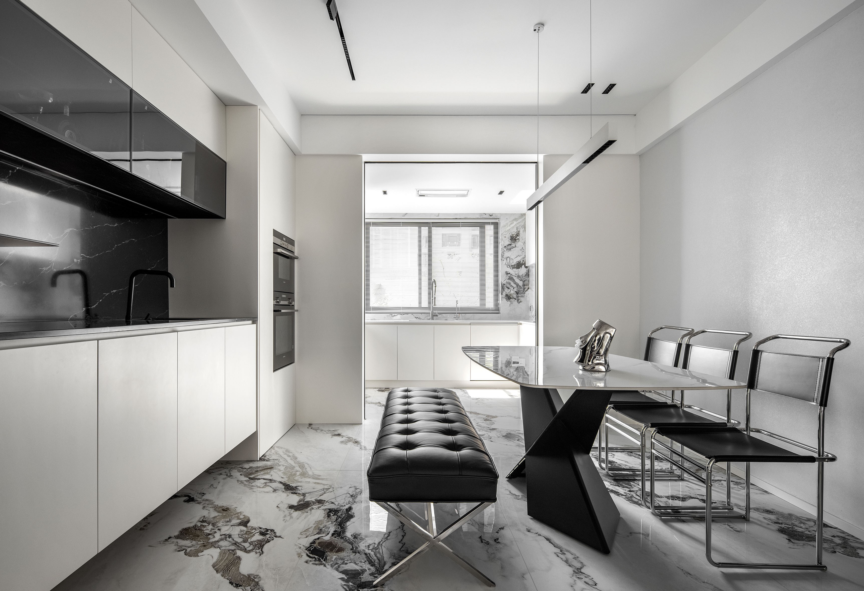 170㎡上跃简约色彩设计丨中国温州丨原石空间设计-5