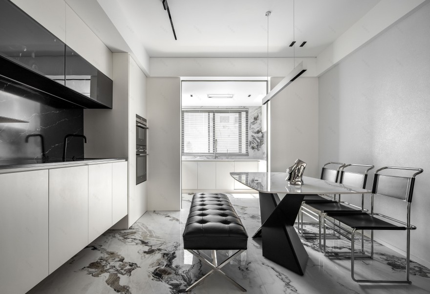 170㎡上跃简约色彩设计丨中国温州丨原石空间设计-5