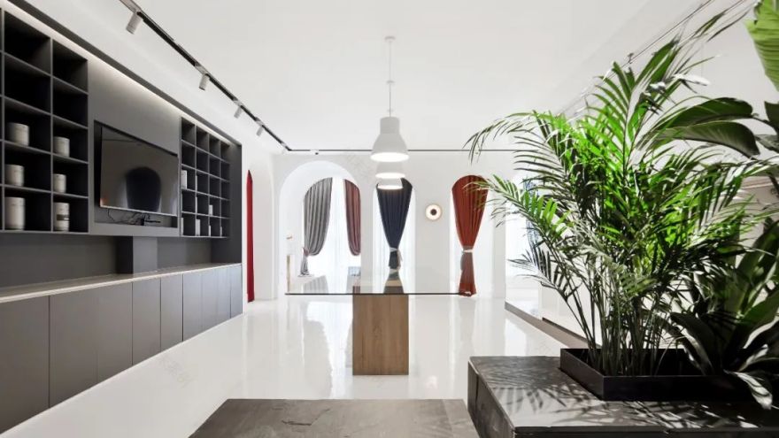 凯丽雅居 | 极简白撞色,艺术涂料与布艺软装的完美融合-31