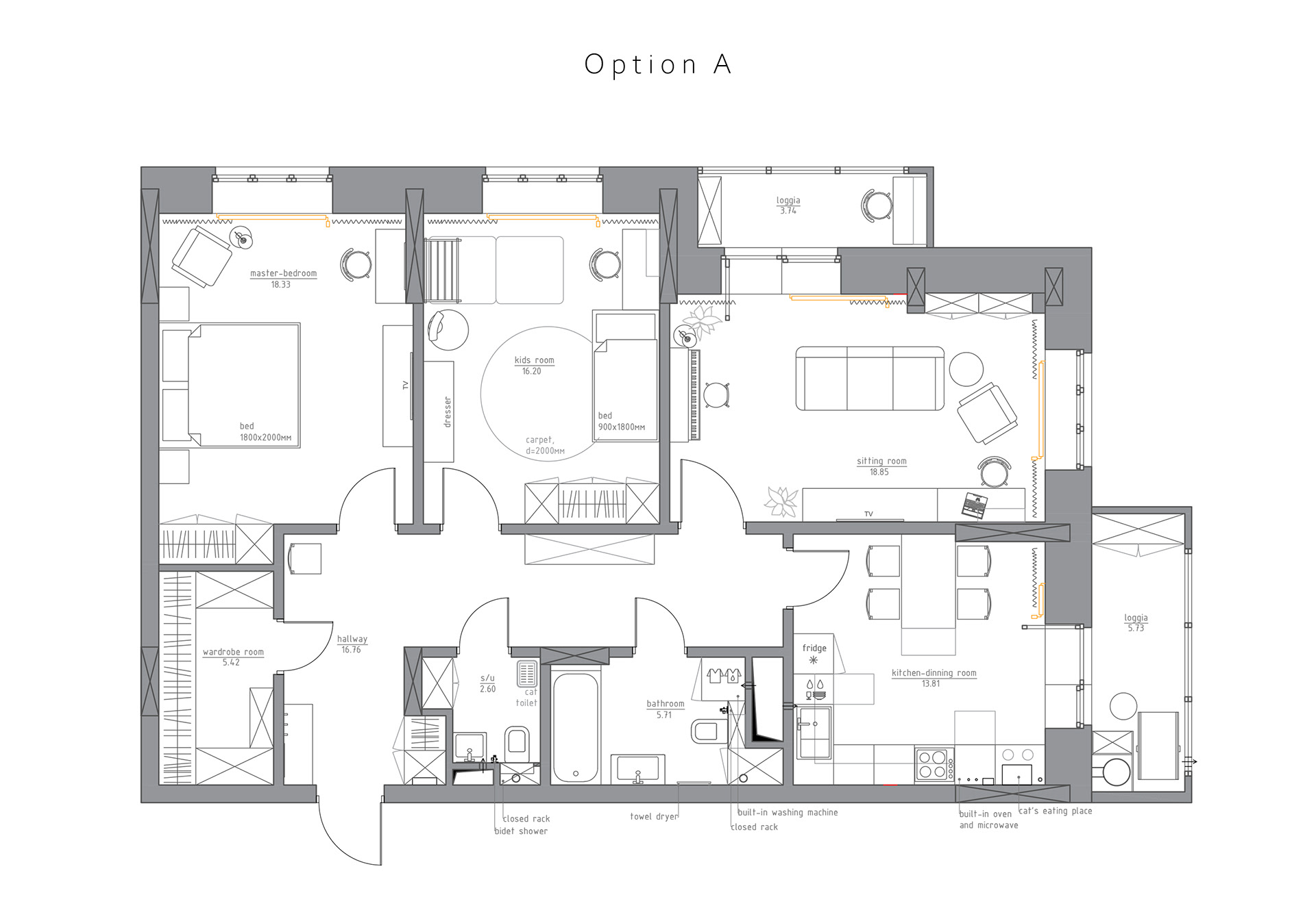 Family Apartment Interior 107sqm 丨Russia-13