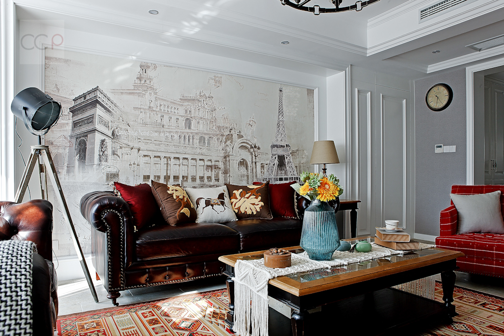 美式风情的绿城御园家装实景-6