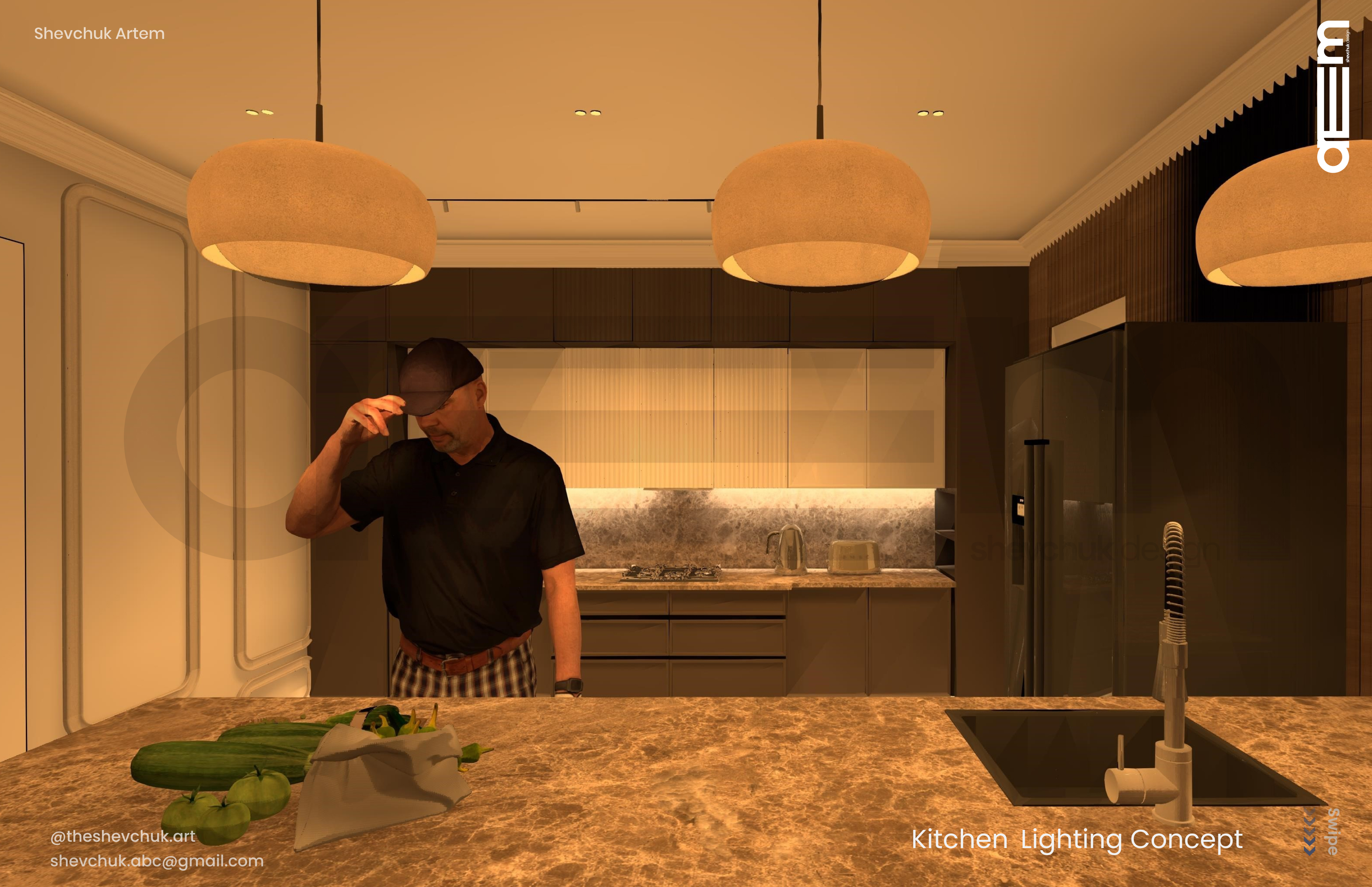 KITCHEN LIGHTING DESIGN | Dialux Evo-7