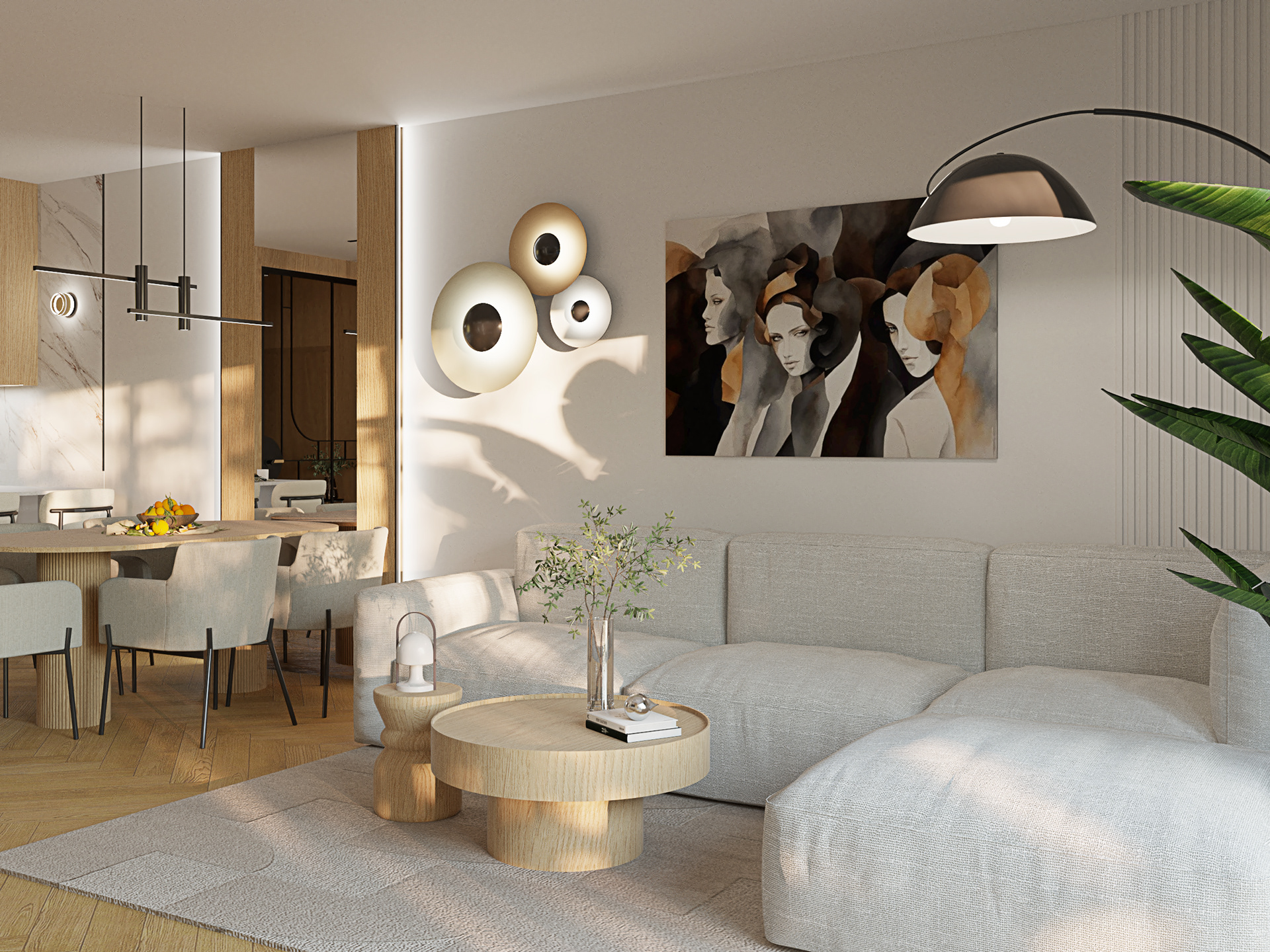 Modern, warm oasis.-1