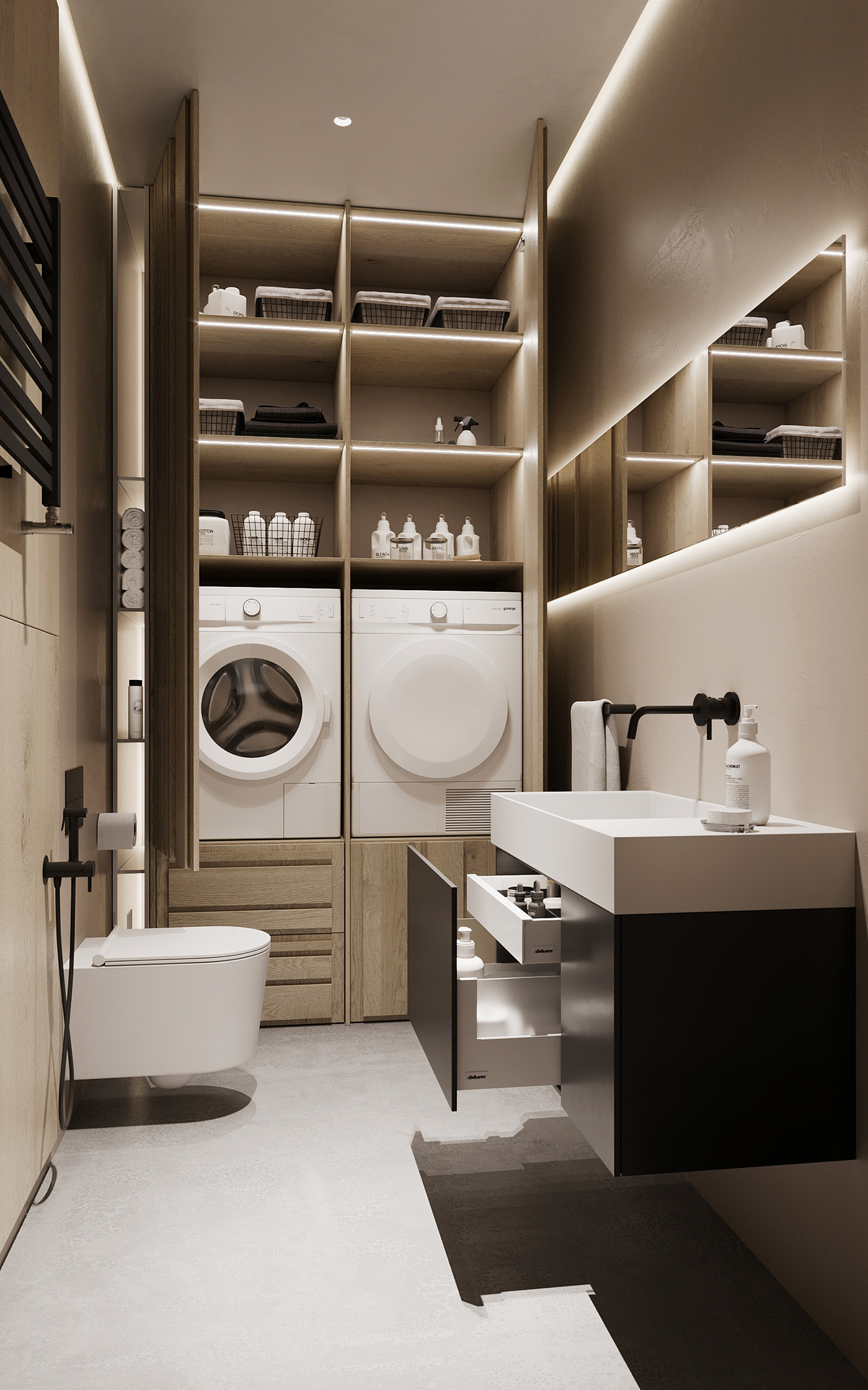 154平带阁楼空间设计 细节丰富！-20