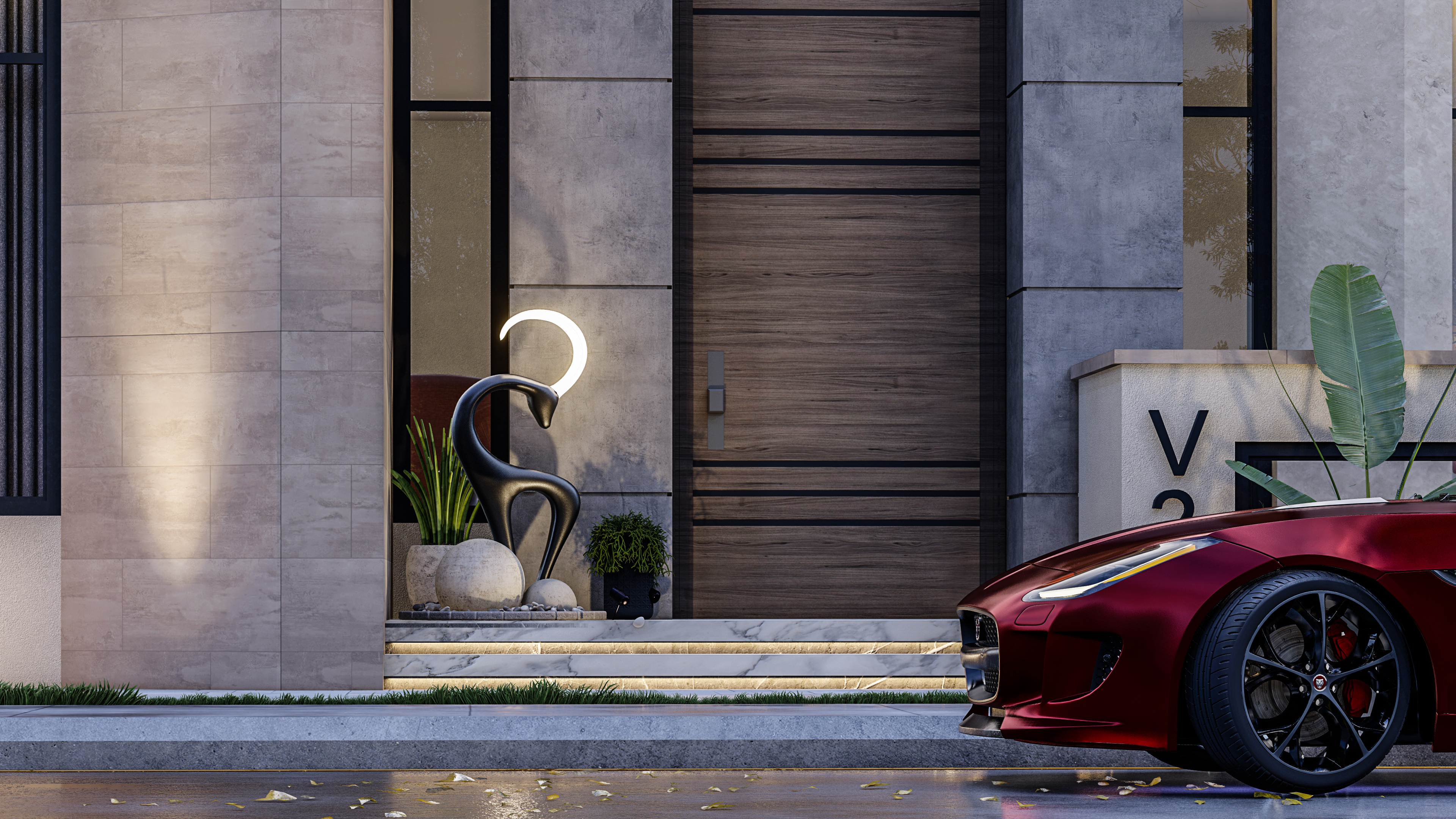 科威特现代别墅设计-6