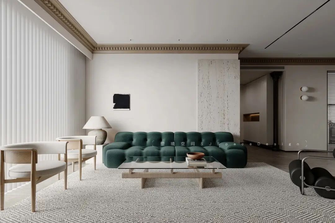 宝格丽大理石与原木的简约诗意空间丨塑境空间设计工程有限公司-25