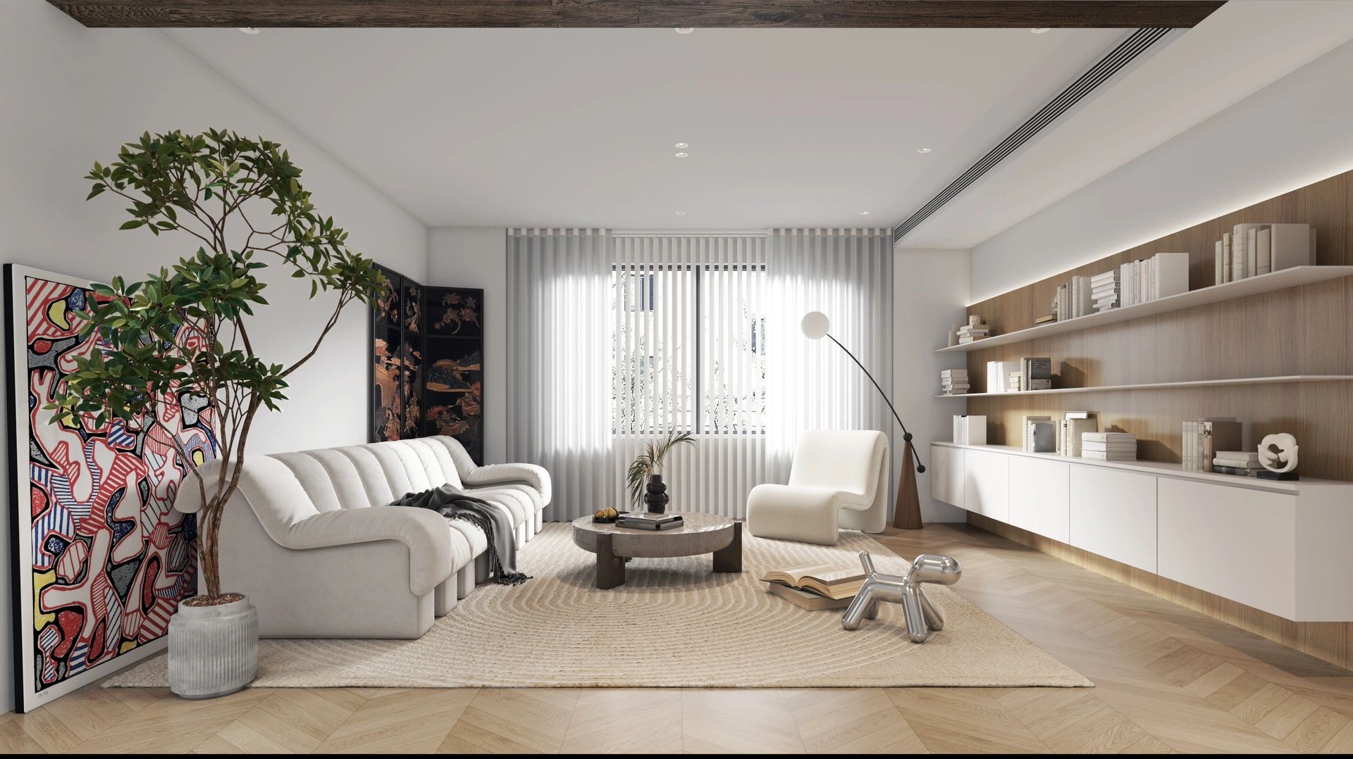 极简原木风的家丨中国天津丨于海洋-11