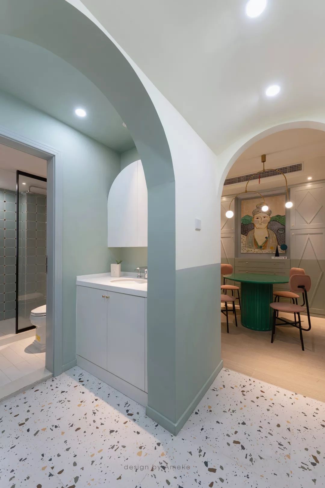 88㎡武汉住宅 | 红配绿温暖空间,以人为本的设计理念-46