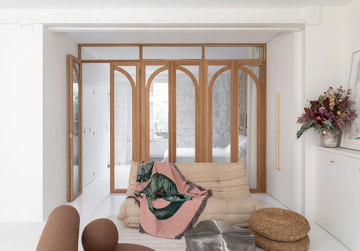 巴黎明亮现代公寓的独特设计-14