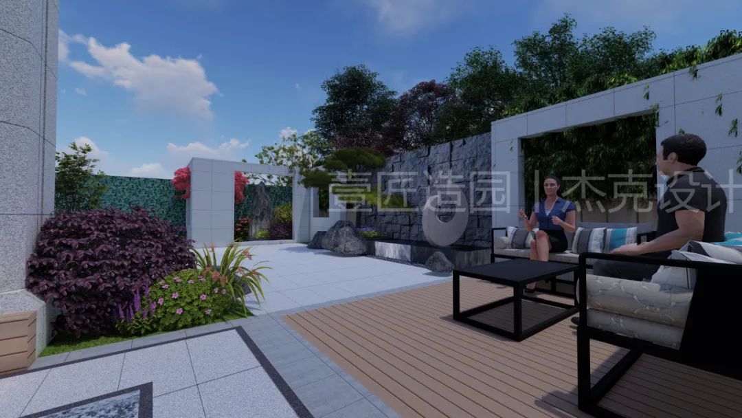 一庭一院一世界 · 正弘瓴的极简庭院设计丨【壹匠造园】-6