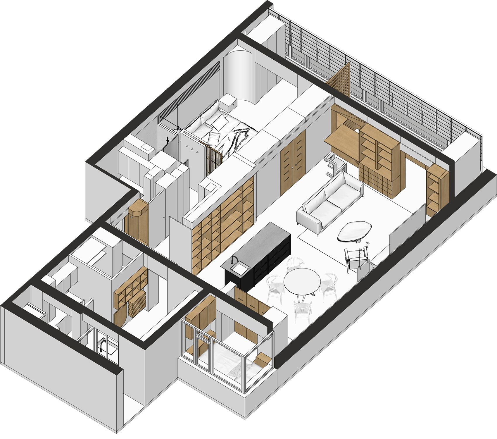 退休宅丨中国北京丨七巧天工设计-49