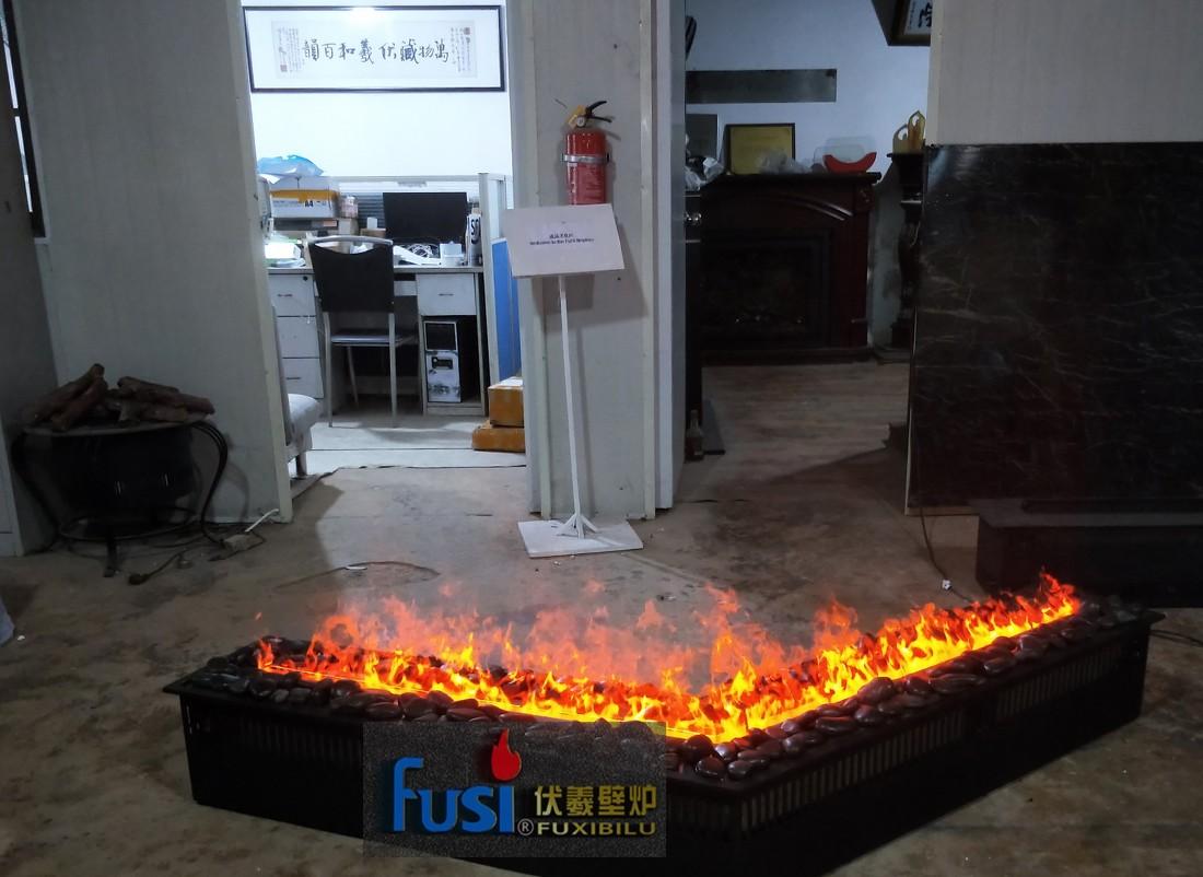 双面火焰伏羲壁炉，3D 立体 LED 节能设计-4