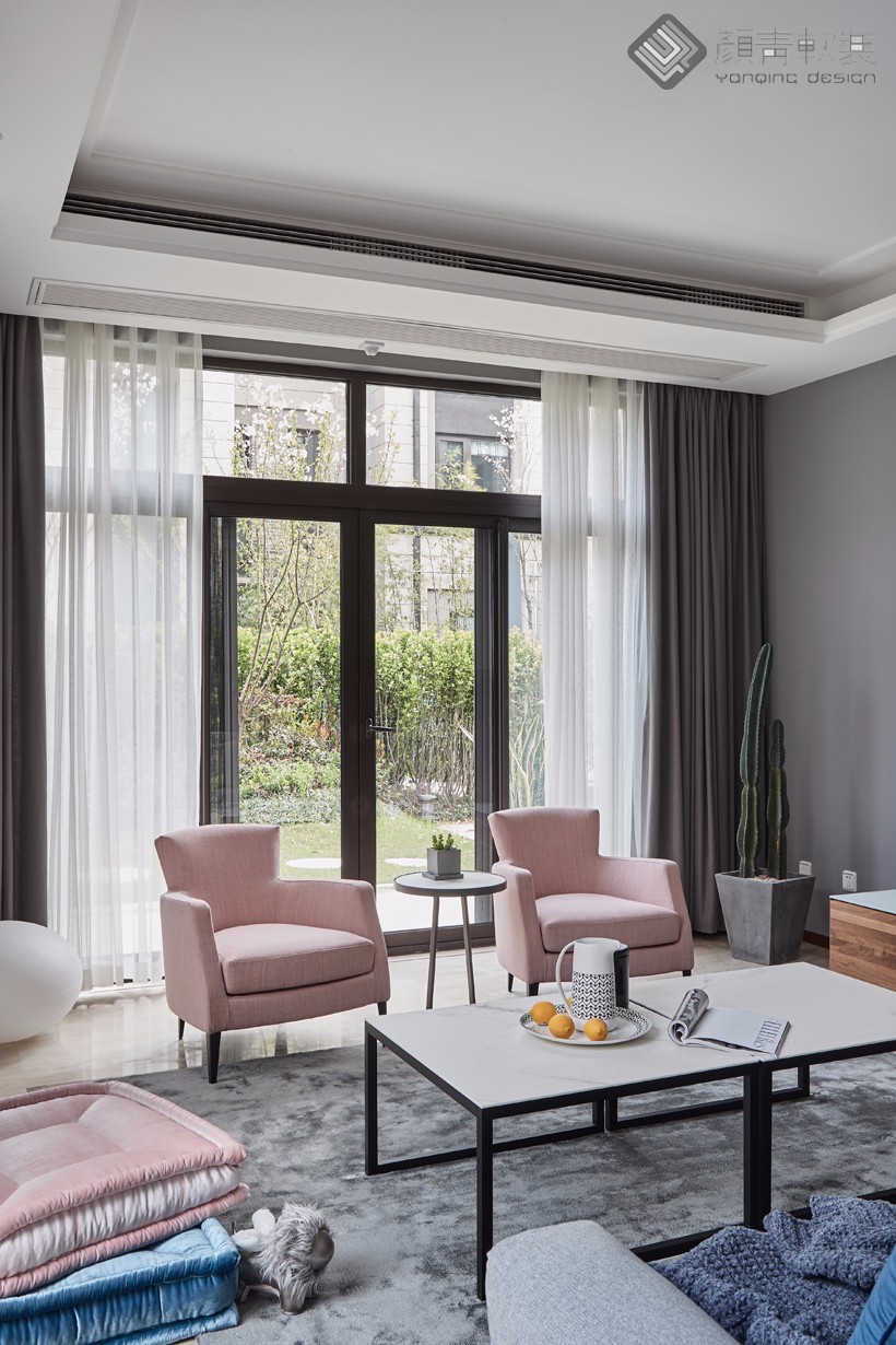 300㎡现代简约风别墅  辰佑＆颜青软装-5