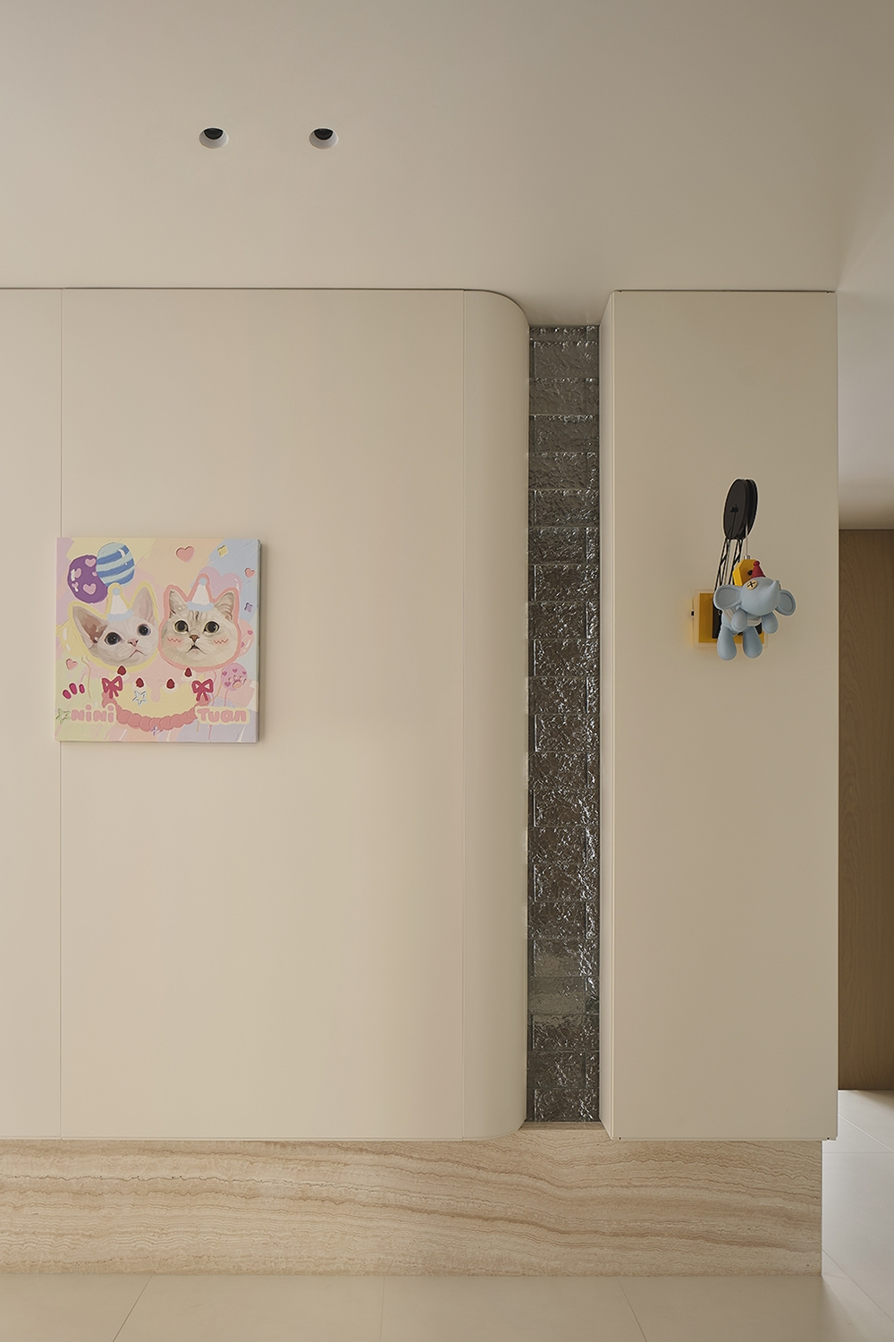 极简奶油风,多巴胺配色,治愈系的家丨無一內建筑设计,成都宏福樘设计-8