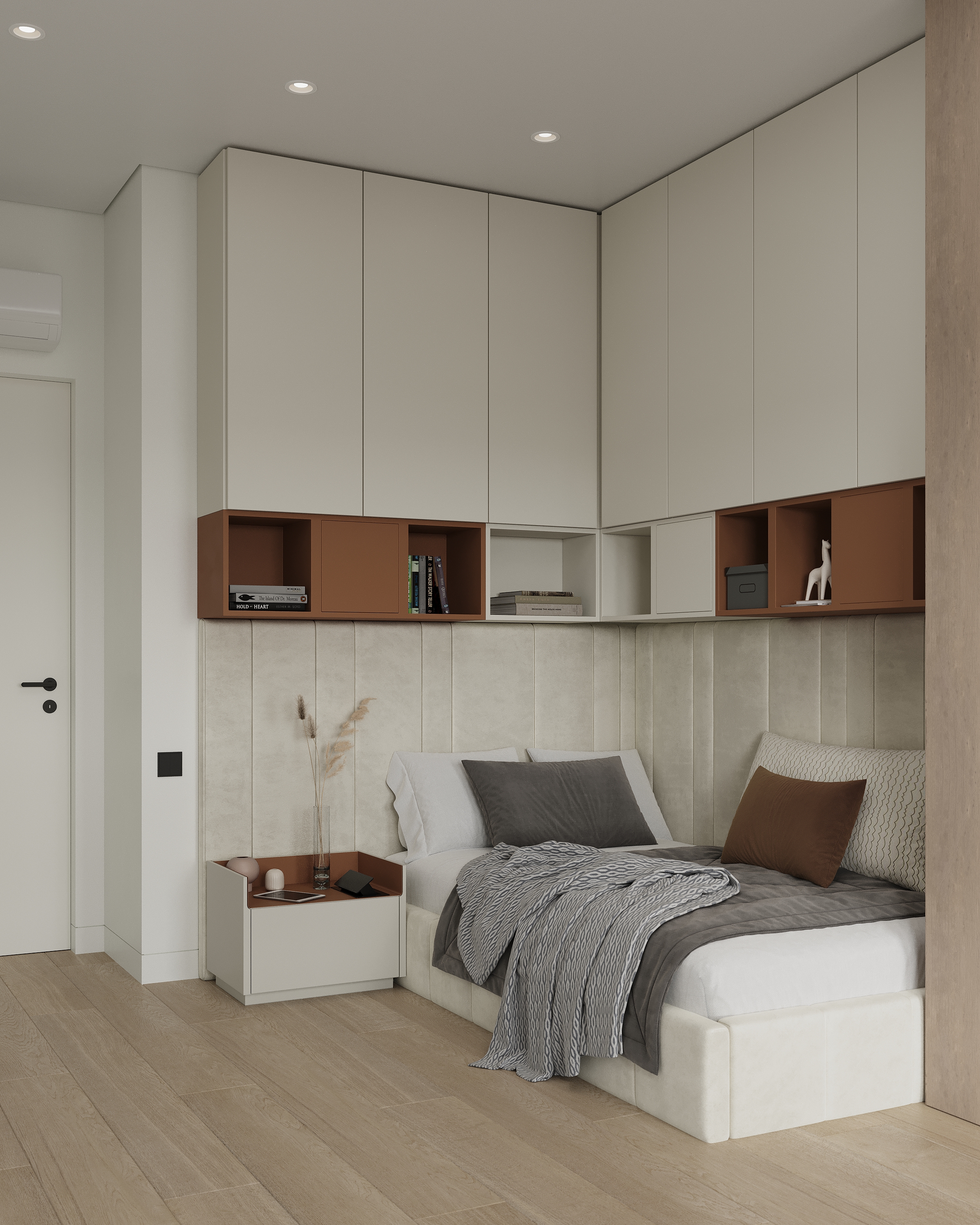 Modern apartment with a terracotta accent-3