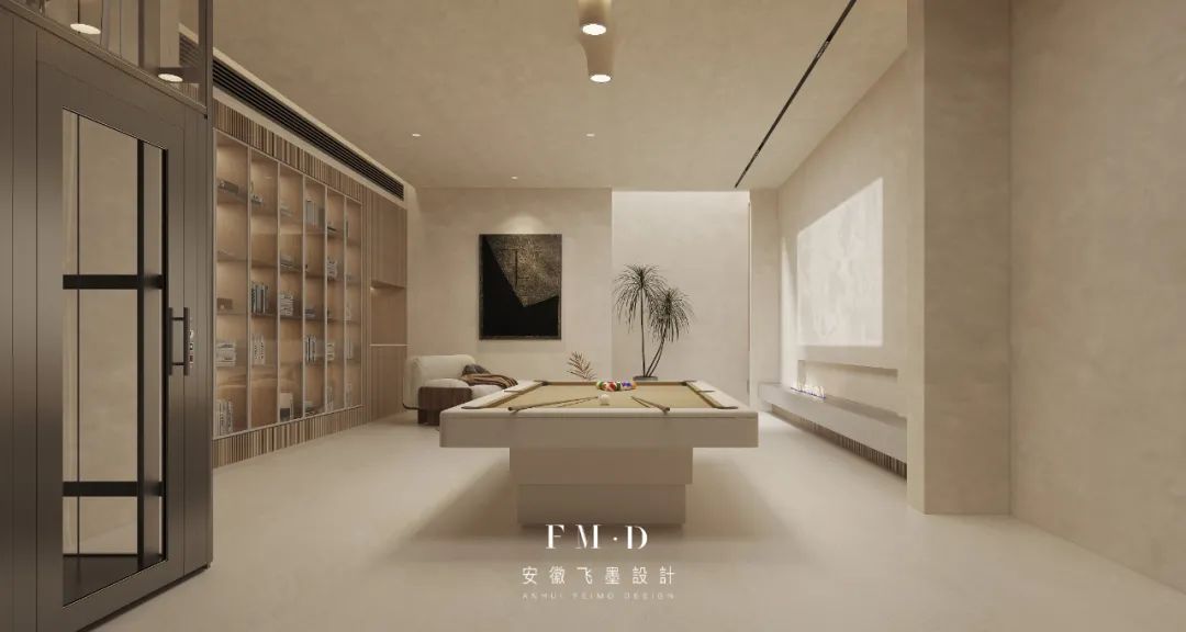 合肥岭湖墅侘寂风别墅设计丨中国合肥丨安徽飞墨设计-46