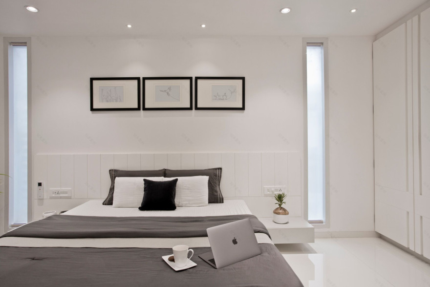 线性叙事中的匠心独运——印度私人住宅设计-37