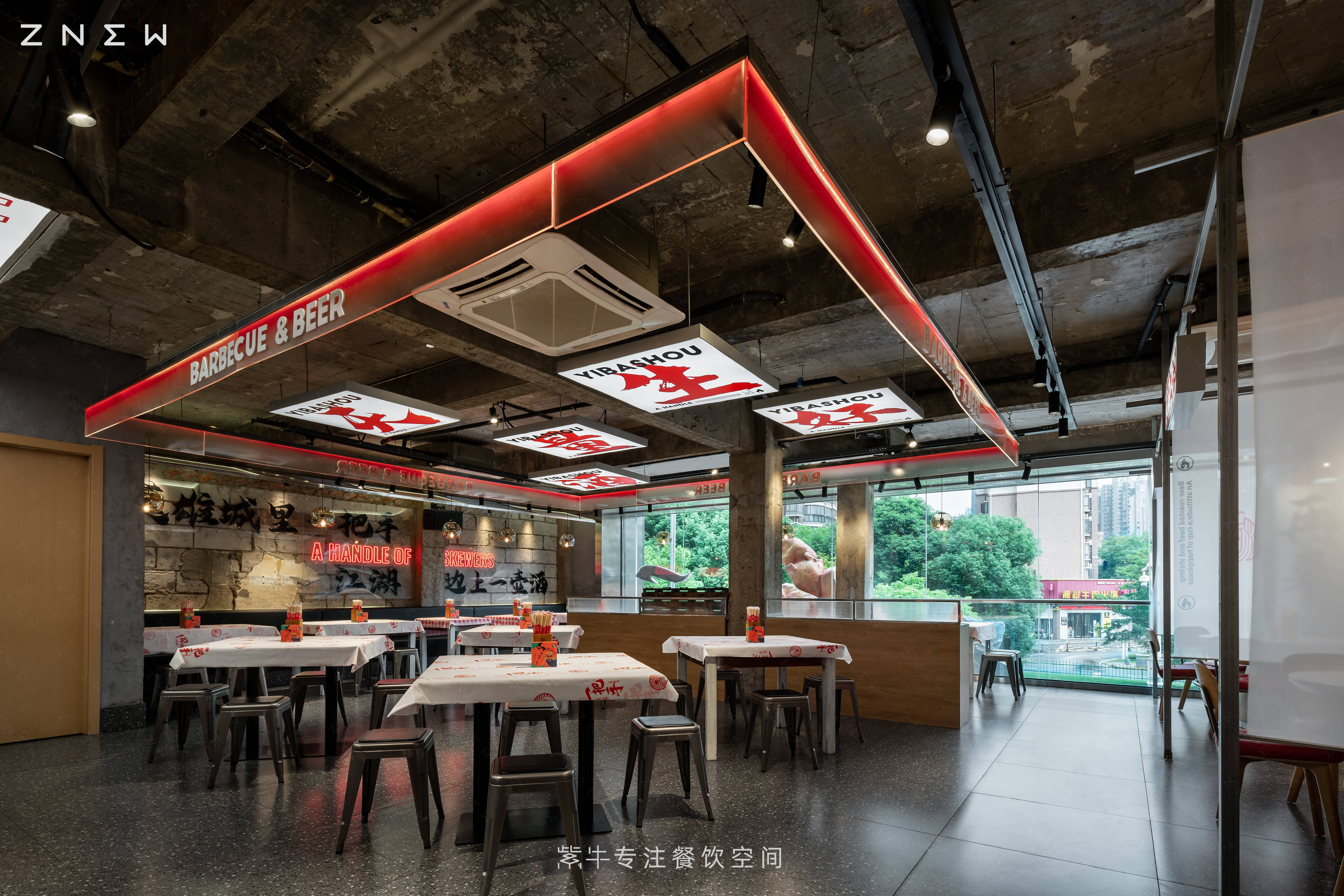 一把手烧烤（南昌店）丨中国南昌丨紫牛餐饮空间设计-14