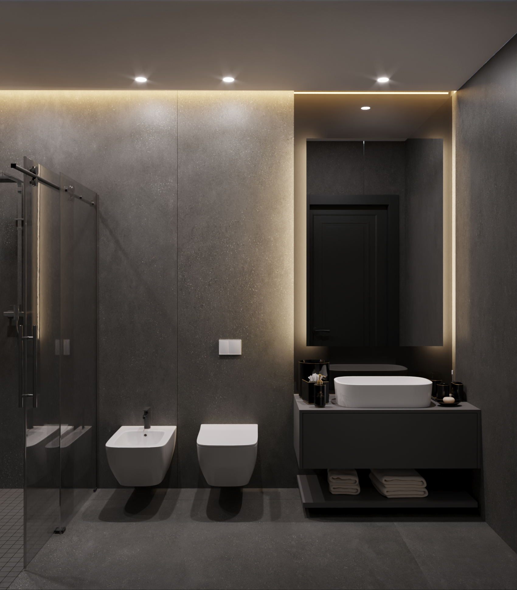 Interior Design: Laundry Room & Bathrooms-3