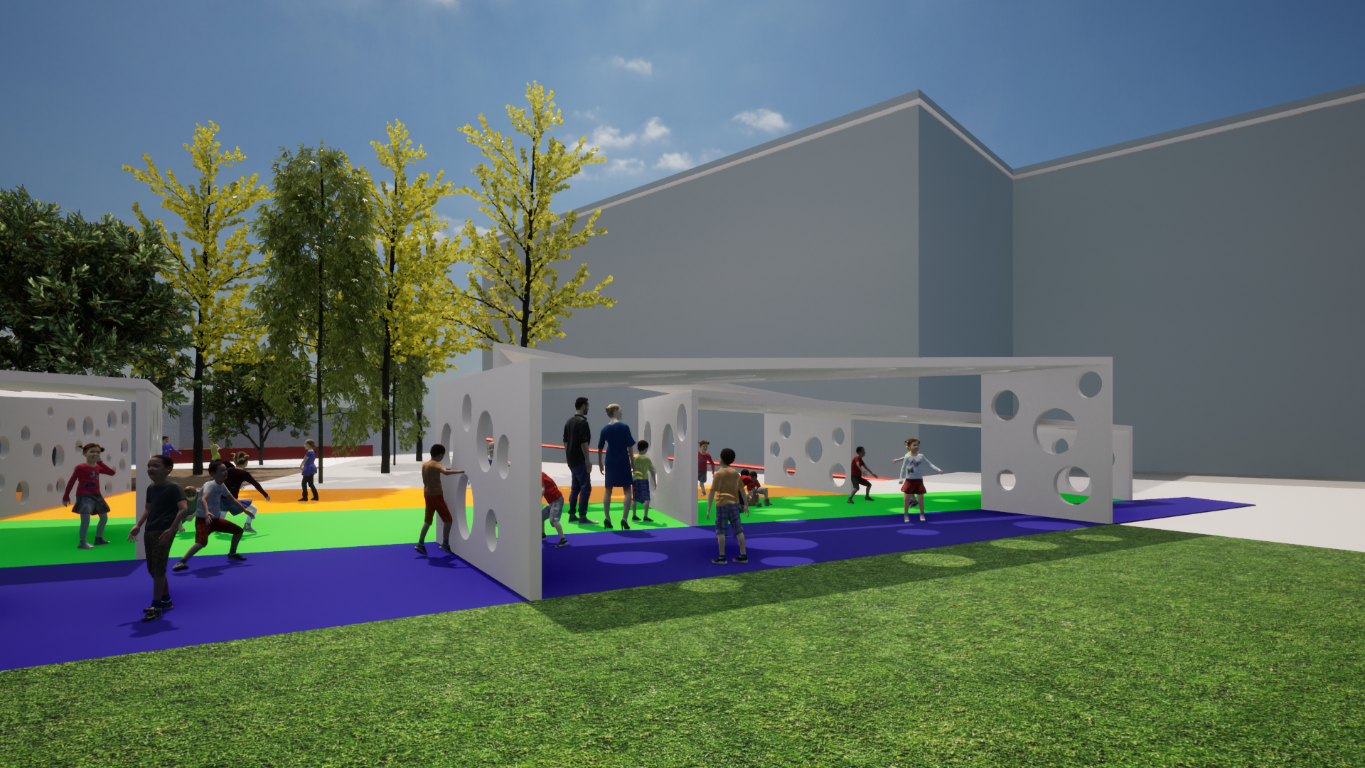 学校操场庭院设计丨西班牙巴塞罗那丨Master Es Design Barcelona-4