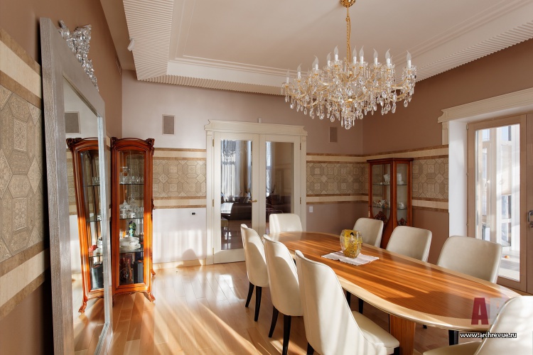 带古典元素的三层郊区别墅室内设计丨Абрамов Константин,Воронцова Ирина-19