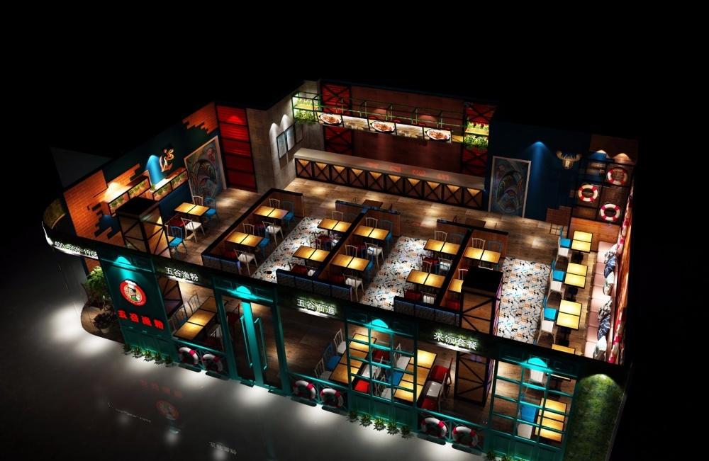 
榆次万达五谷鱼粉店设计图 -0