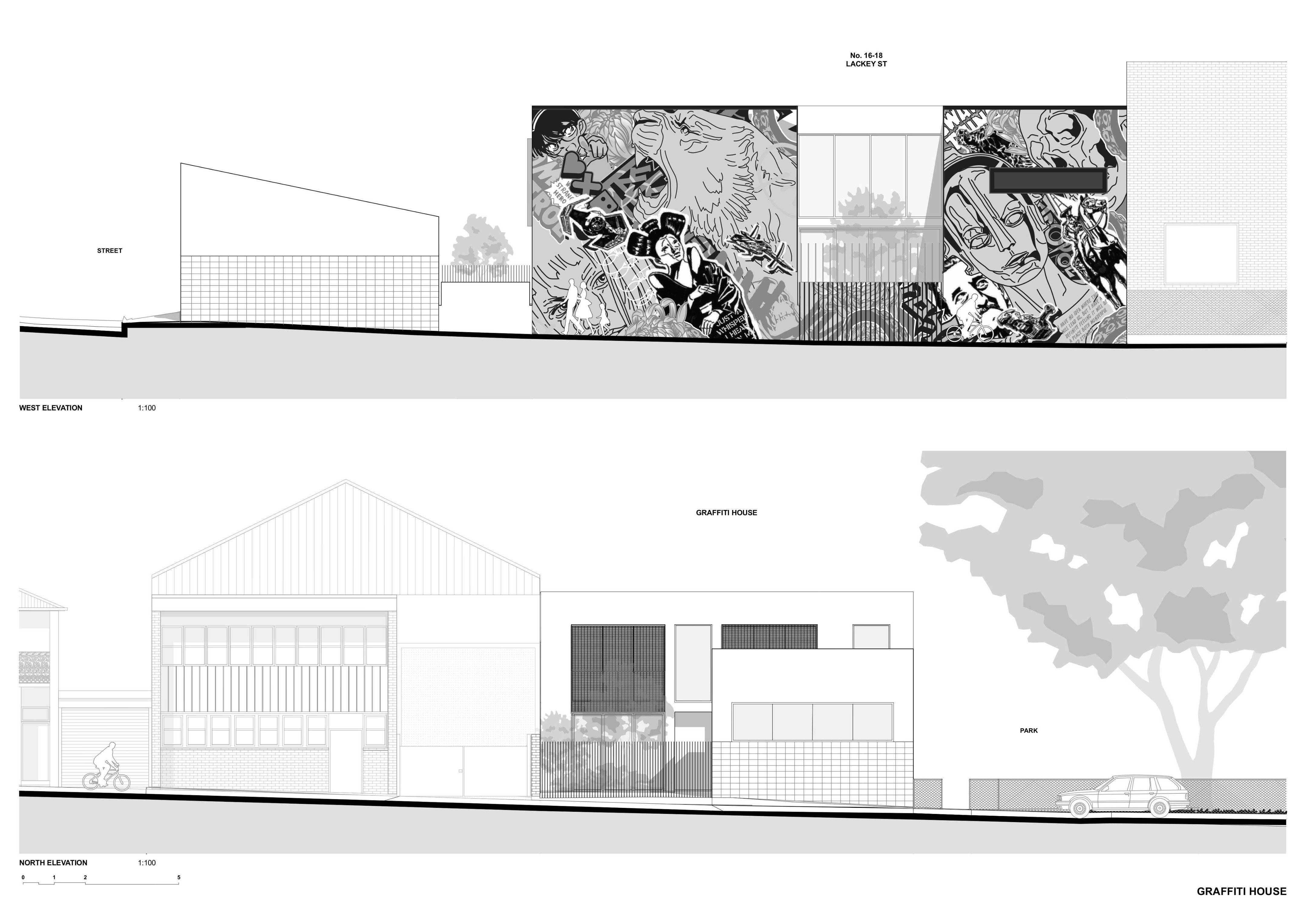 公园旁的涂鸦艺术之家丨澳大利亚丨Durack Architects-23