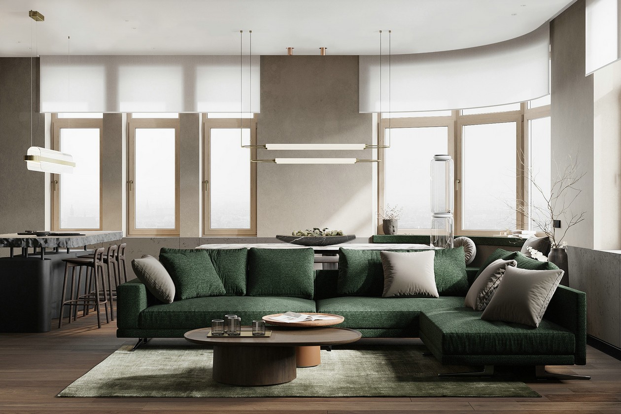 胡桃木搭配绿色，百搭色的时尚演绎-2