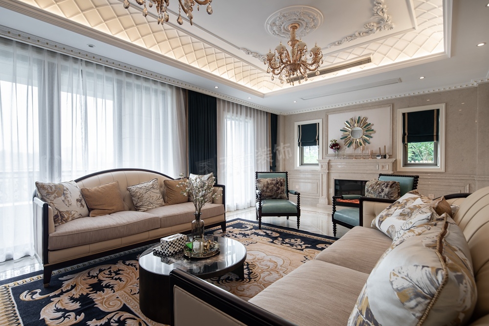 中交漫山法式轻奢联排别墅实景案例丨天古装饰-4