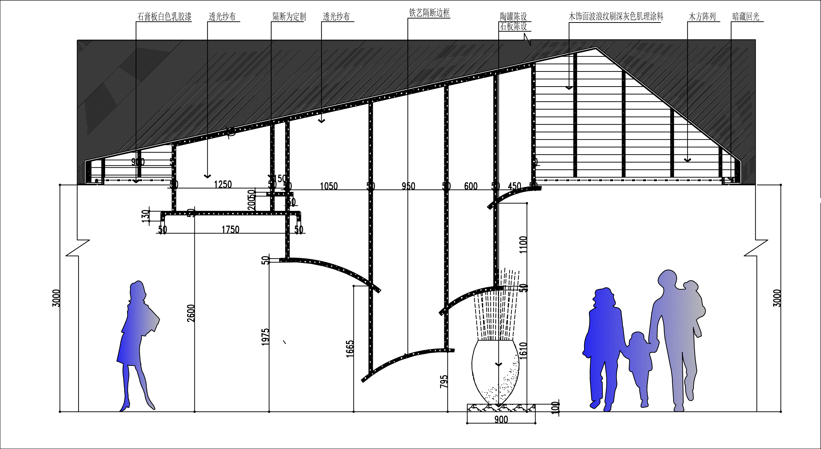 江南古韵融入银丝面馆——伊江南银丝面馆设计-16