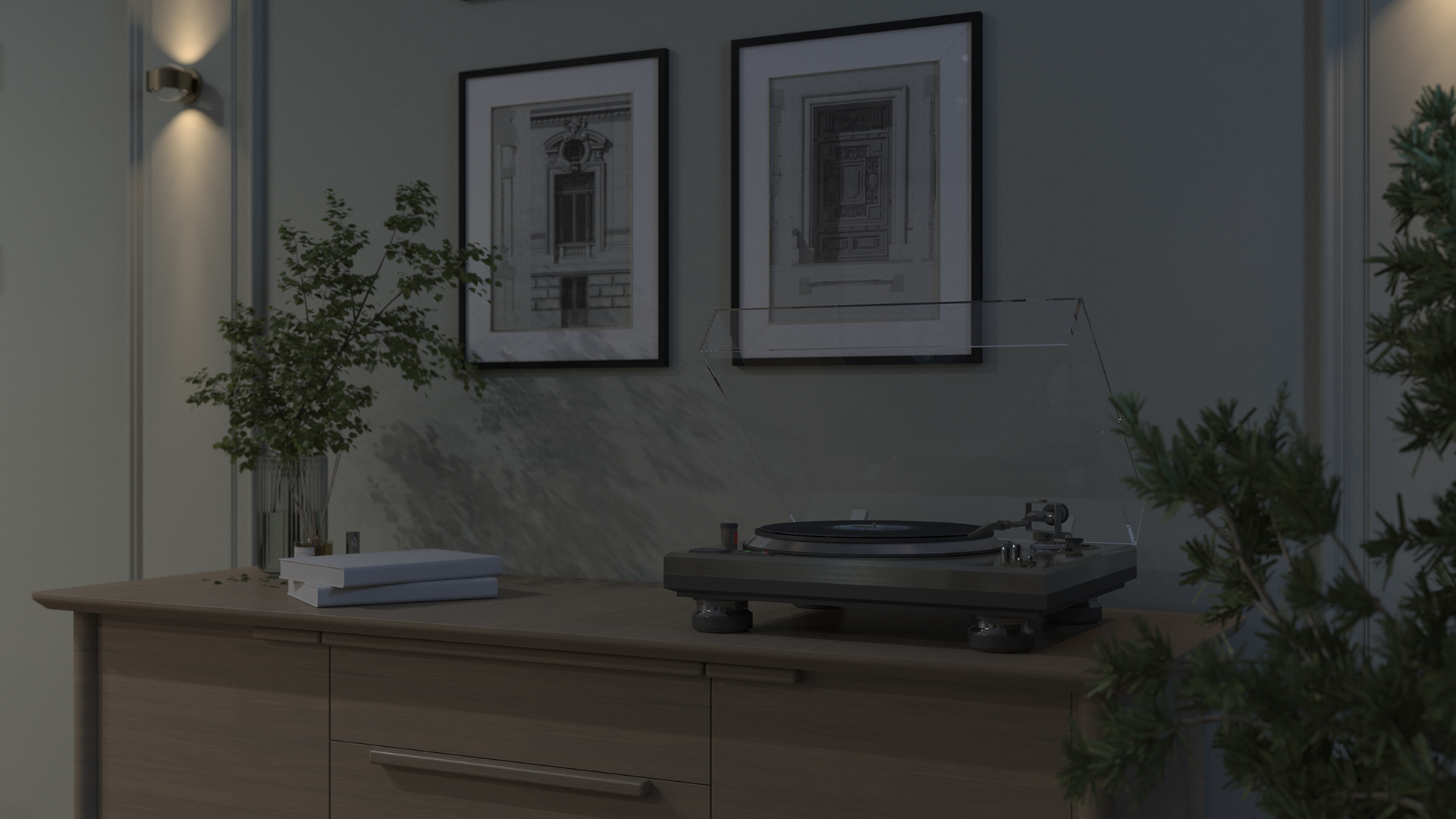 Layout and 3D visualization of the room-10