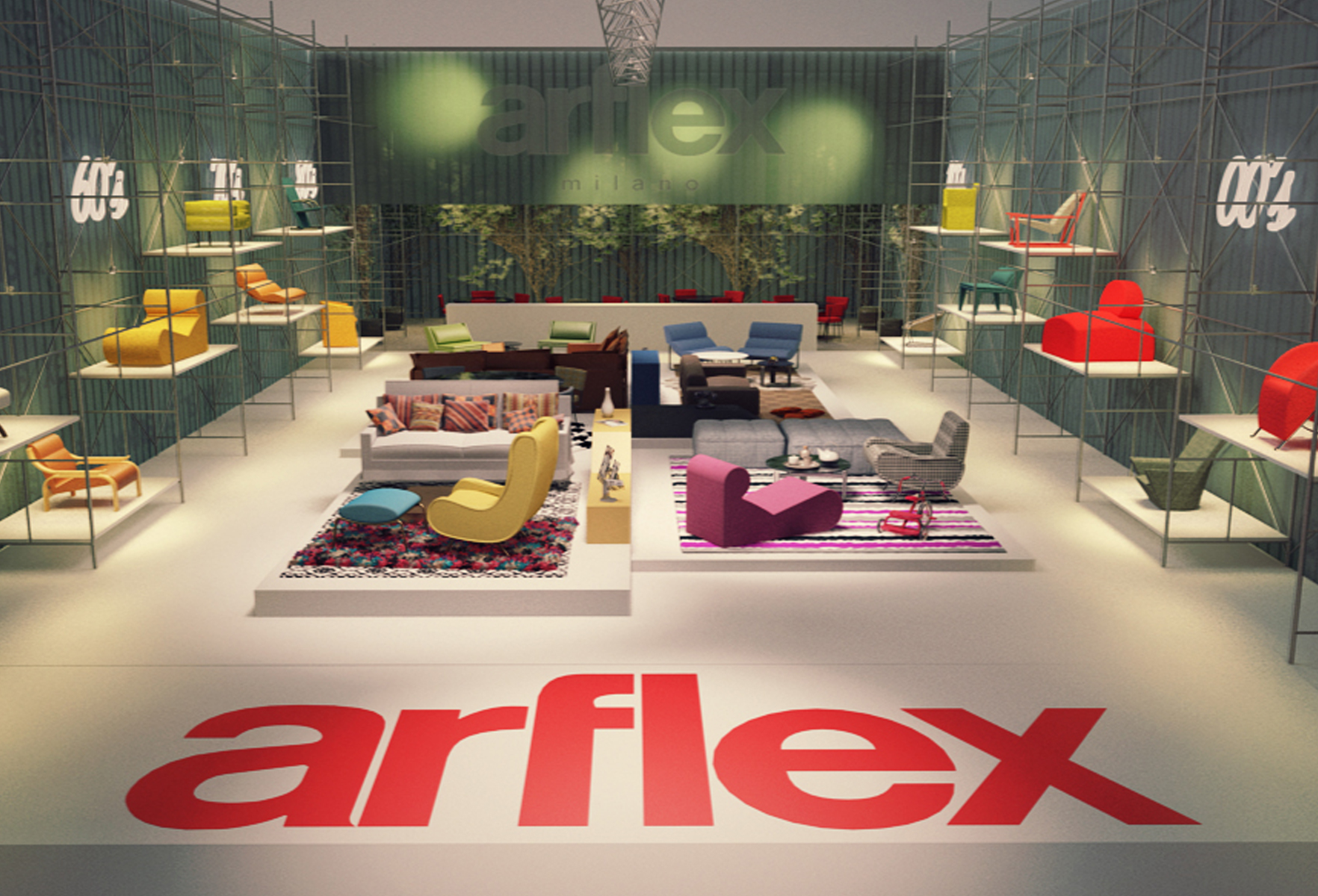 米兰 2013 年国际家具展 Arflex 展台设计-4