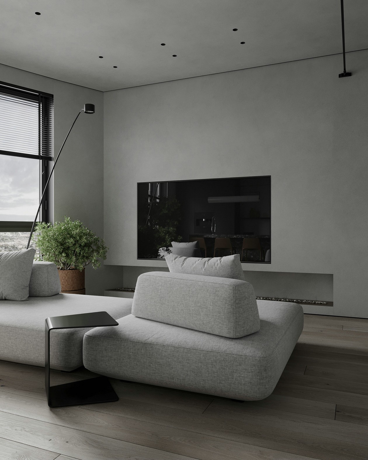 高级灰色系小空间公寓设计-6