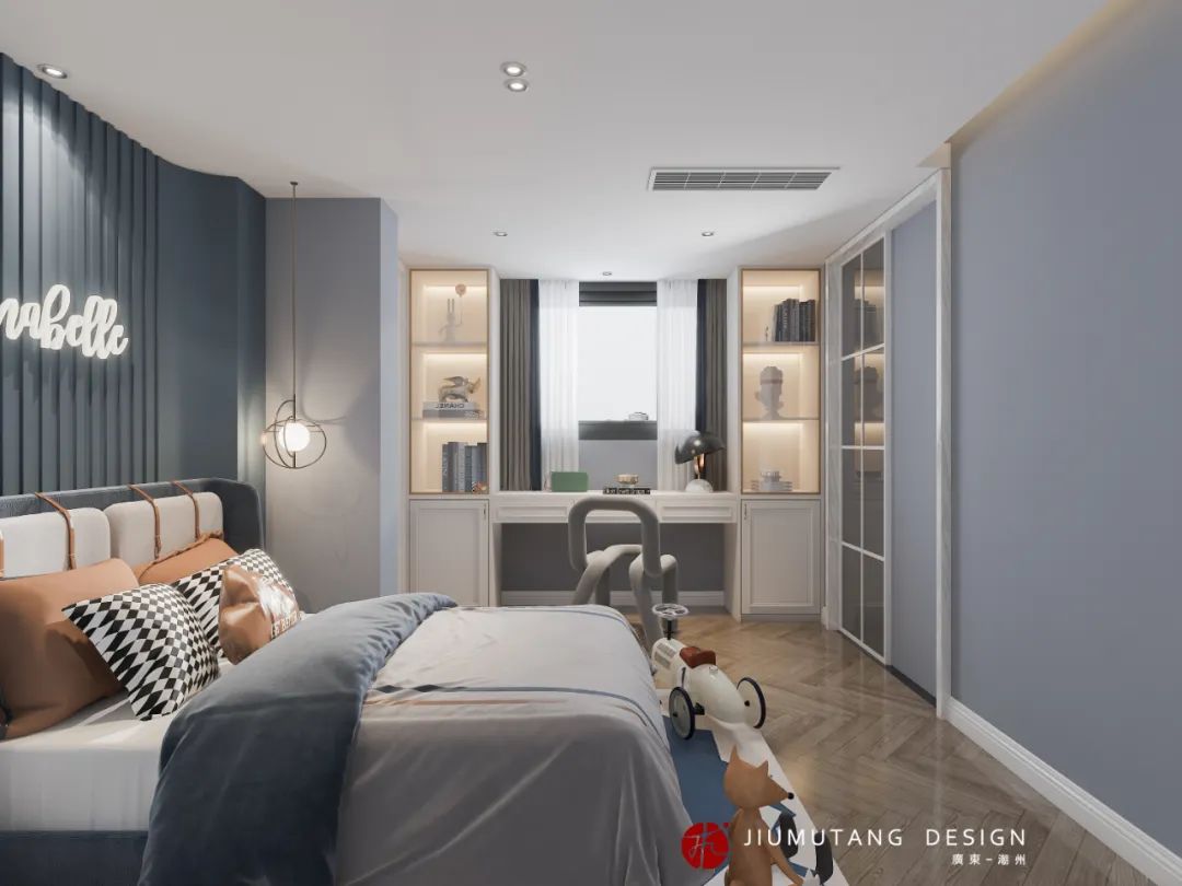 宏天广场复式法式轻奢设计丨中国潮州丨潮州市九木堂装饰设计有限公司-30