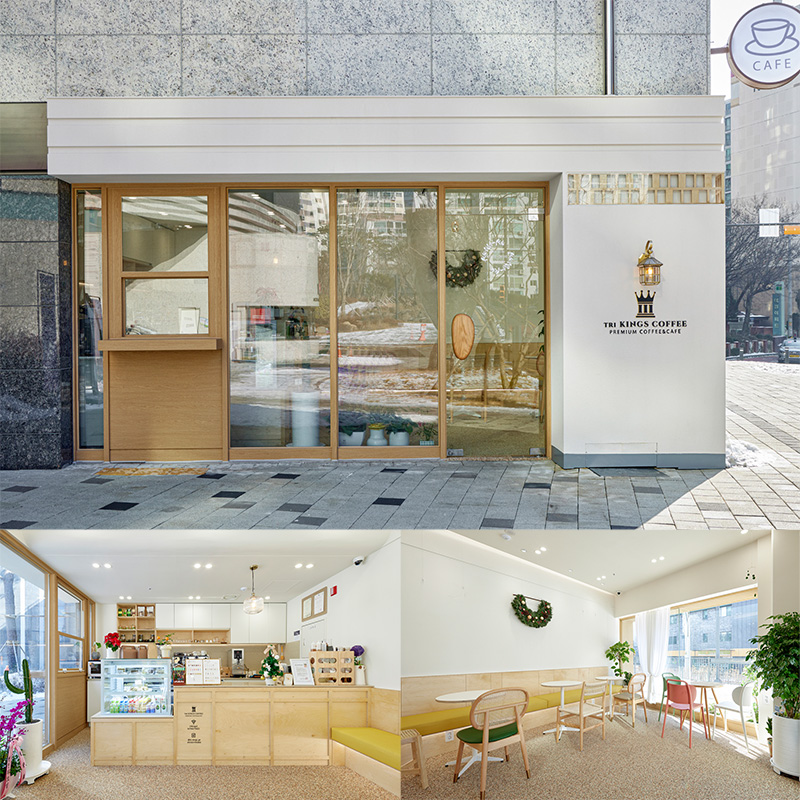 8 坪极简咖啡厅 | 白色与木色的完美融合-1