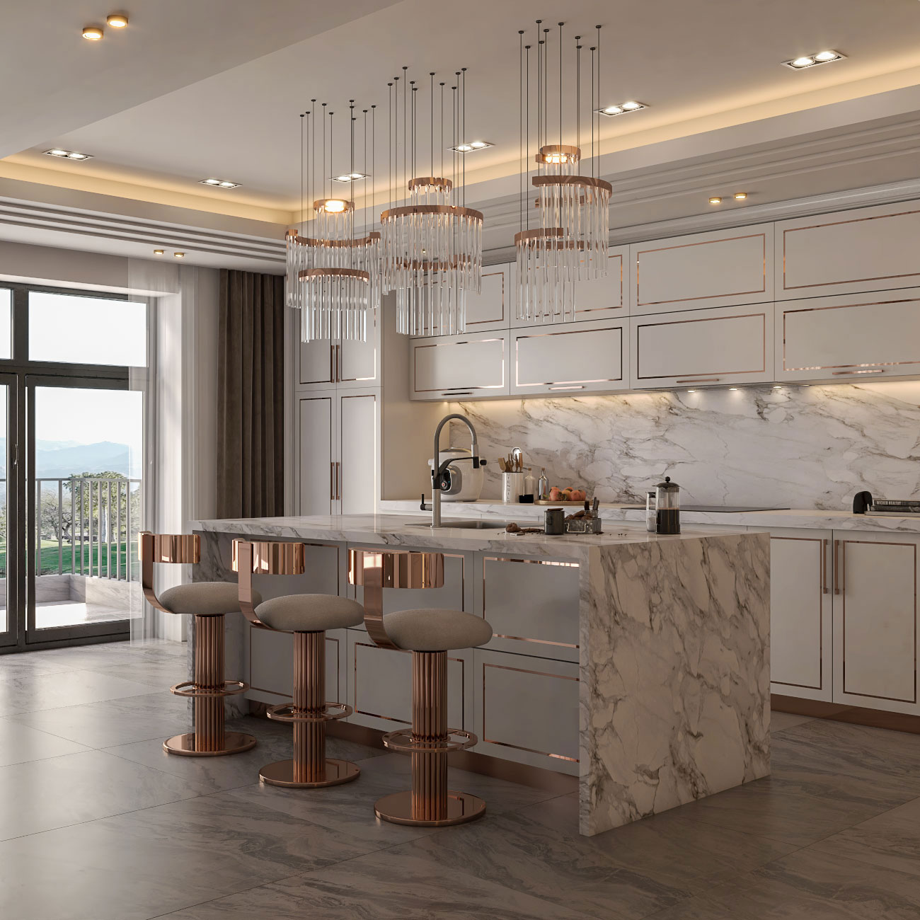 ROZE GOLD KITCHEN-1