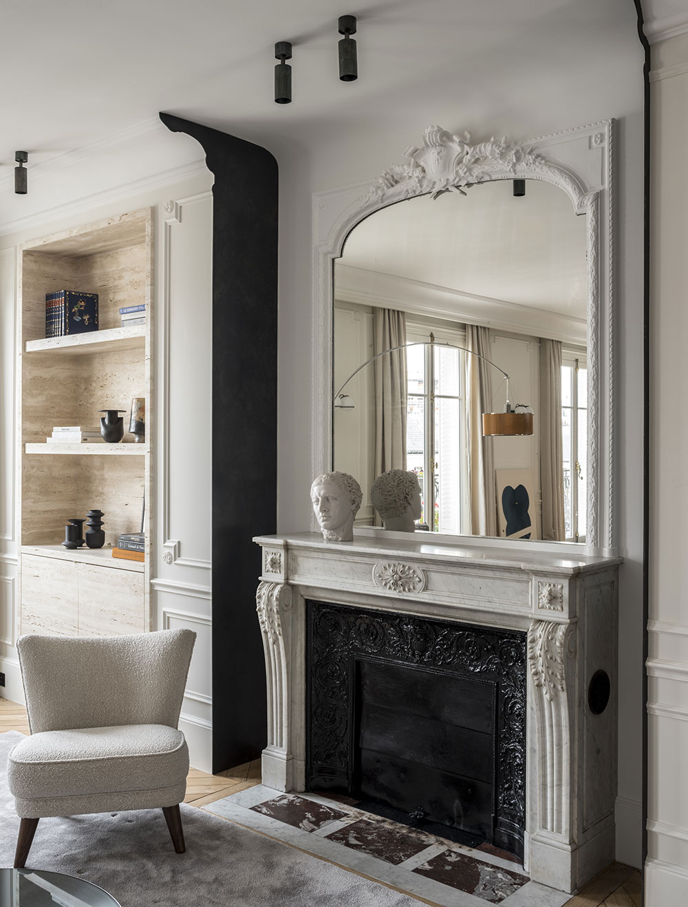 精致巴黎公寓中天然石材之美-5