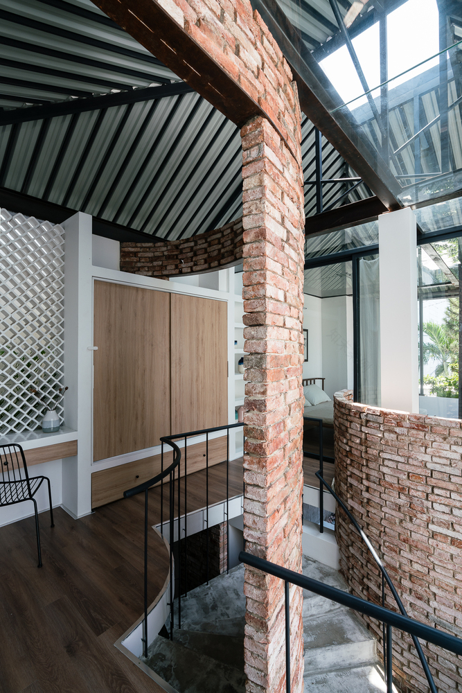 越南热带小院中的“遮阳伞”建筑-66