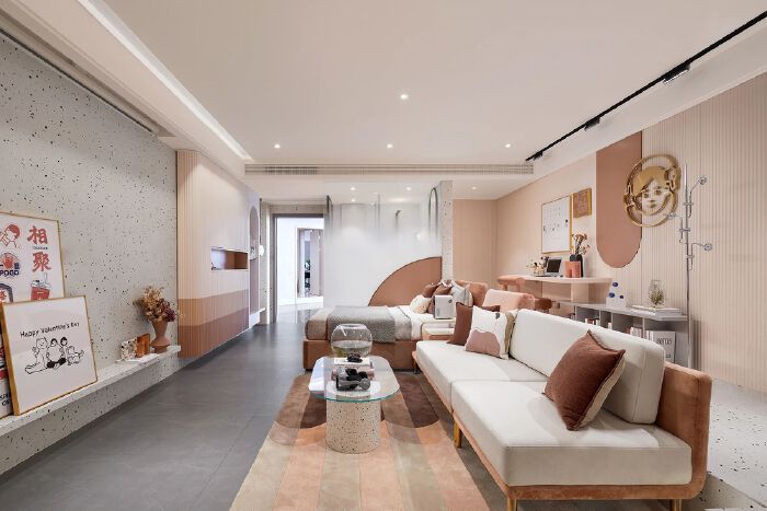 两江都汇 58㎡浪漫奶茶风一字型公寓丨中国重庆丨HIGHLY 海力设计-12