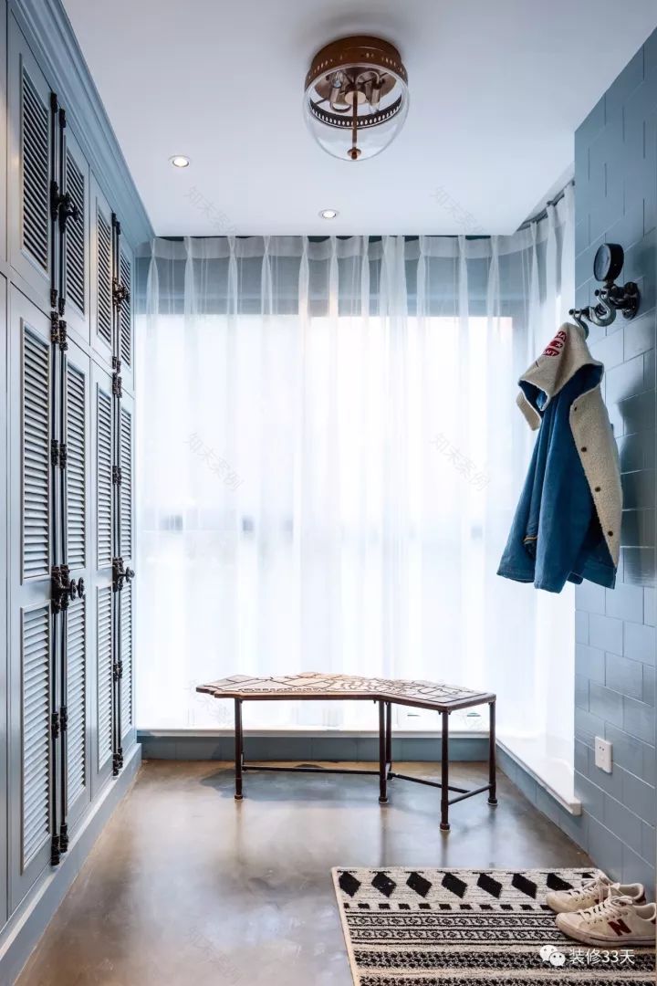 【装修】148平轻工业蓝色婚房 这才叫风格-0