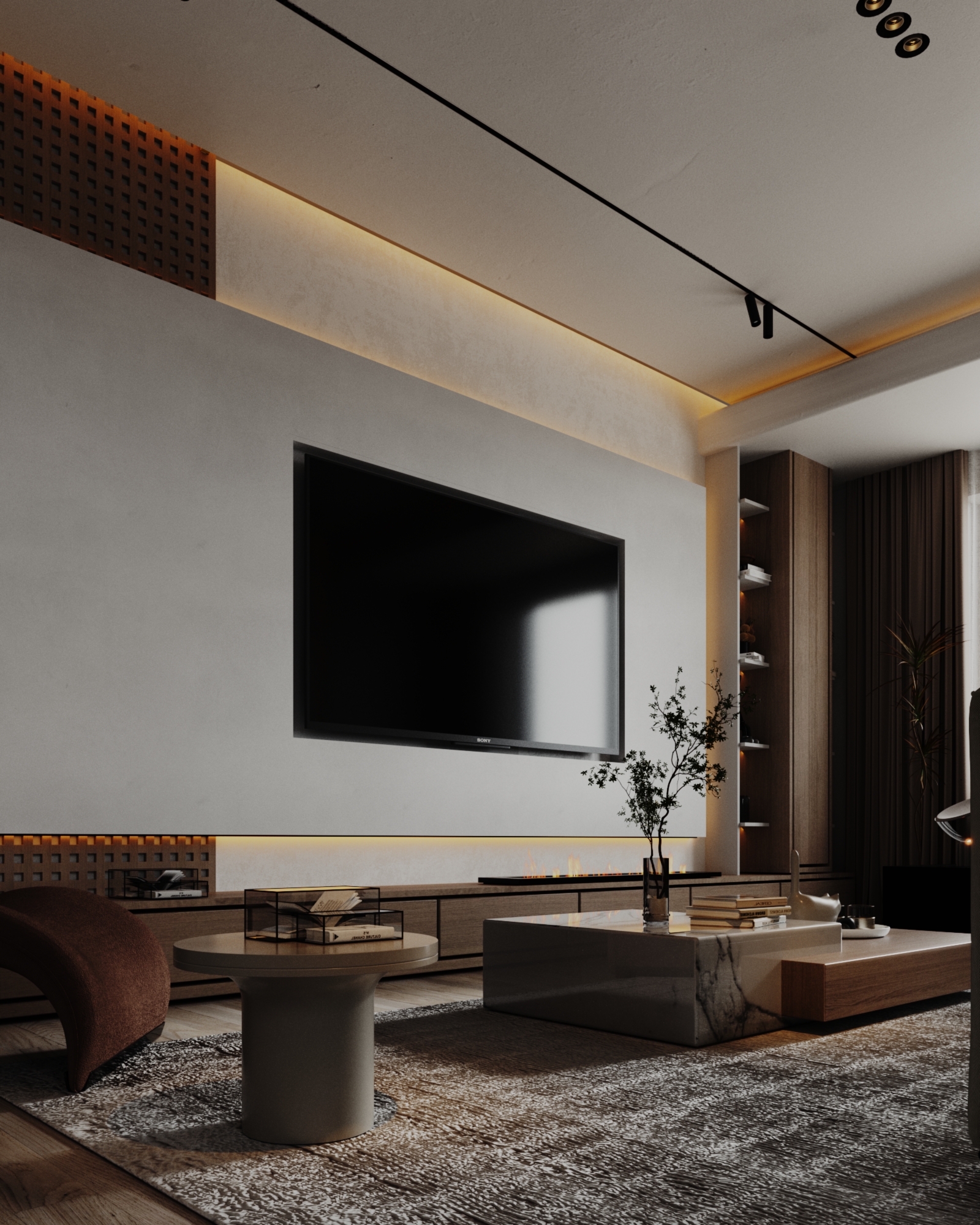 Living Room室内设计项目丨沙特阿拉伯丨ALWI JAMAL-10