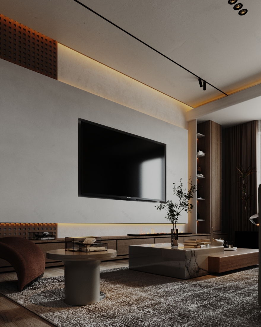 Living Room室内设计项目丨沙特阿拉伯丨ALWI JAMAL-10