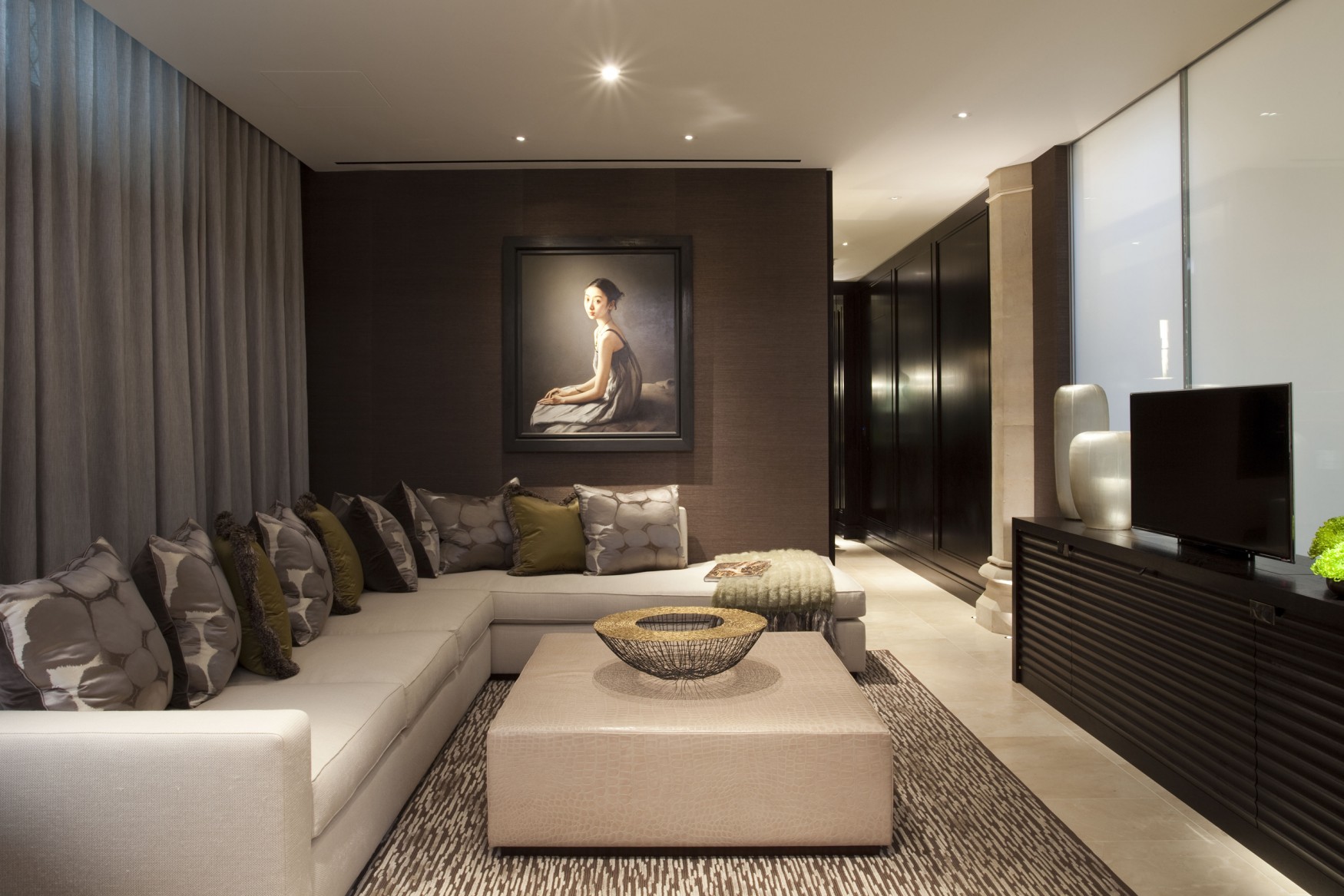 TH现代奢华时尚样板房室内装饰设计图片资料软装设计意向方案素材-22