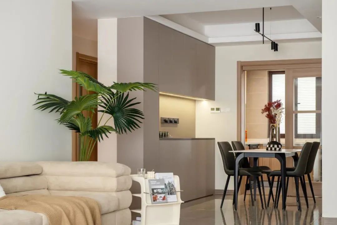 装修案例 | 126㎡现代风格：奶茶色为主，温馨居家空间！-83
