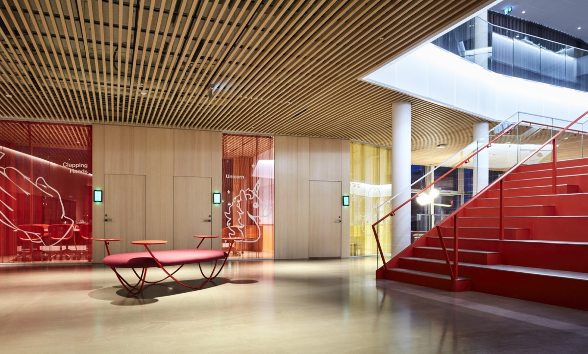 瑞典 Tre 总部室内设计 | 活力四溢、运动健康的工作环境-9