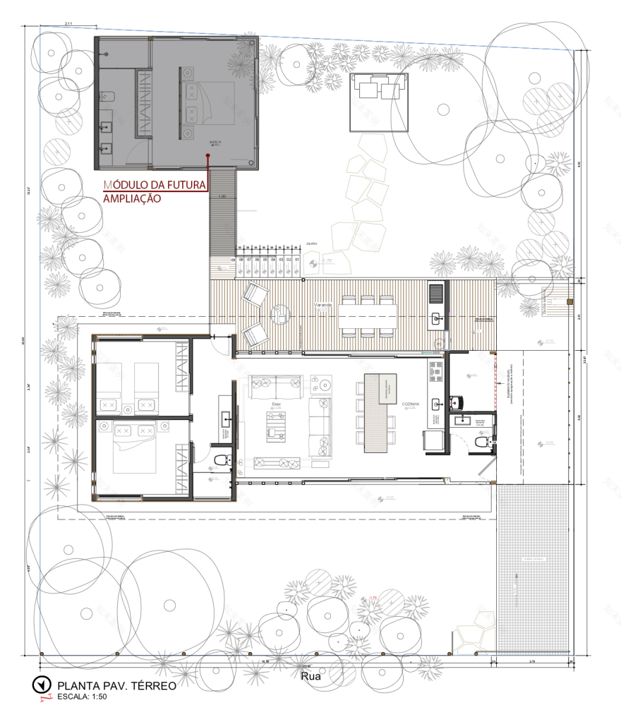 巴西绿意盎然的海岸线上的生态家园-5